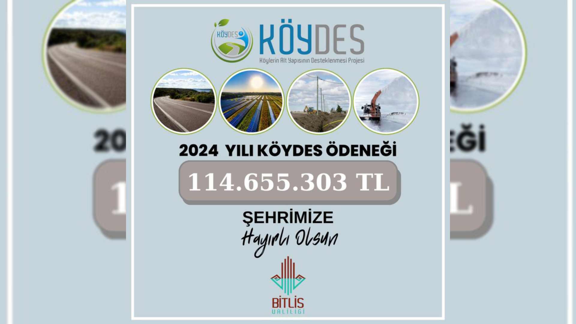 Bitlis’te 2024 Köydes Ödeneği İçin Rakam Açıklandı