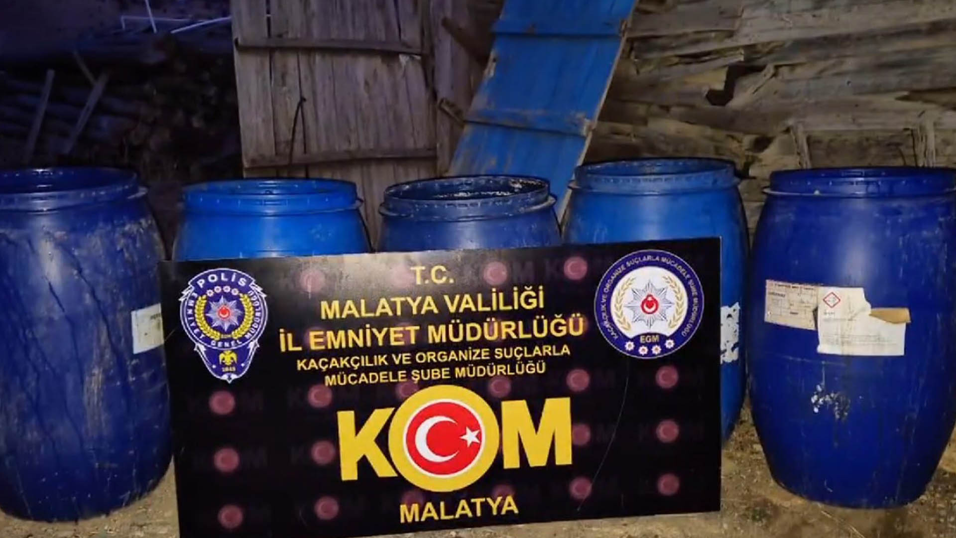 Malatya'da 4 Bin 696 Litre Sahte Alkol Ele Geçirildi, 9 Zanlı Tutuklandı 1