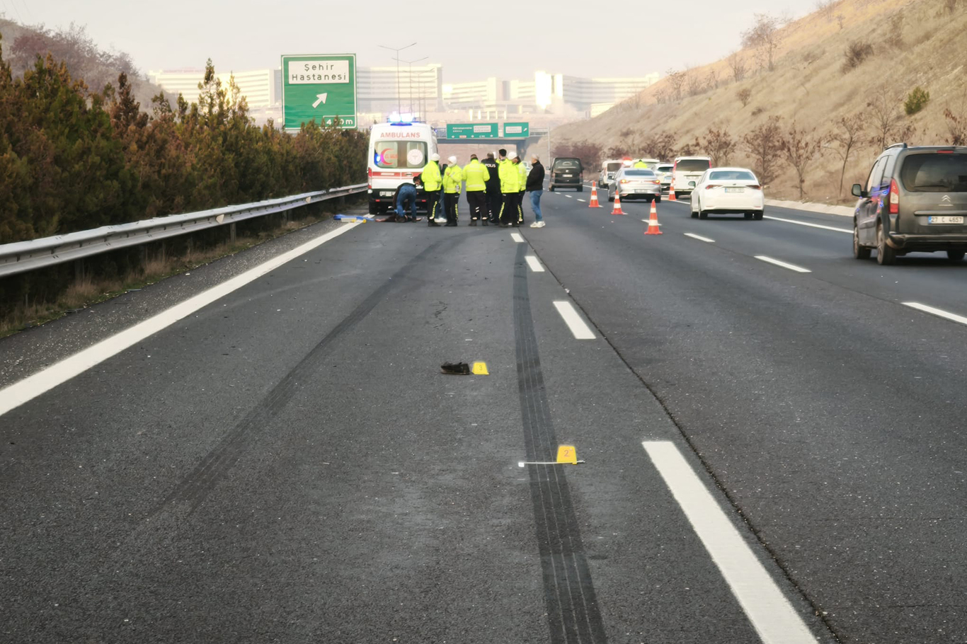 Gaziantepte Trafik Kazasi 1 Olu 9Ebbde9B