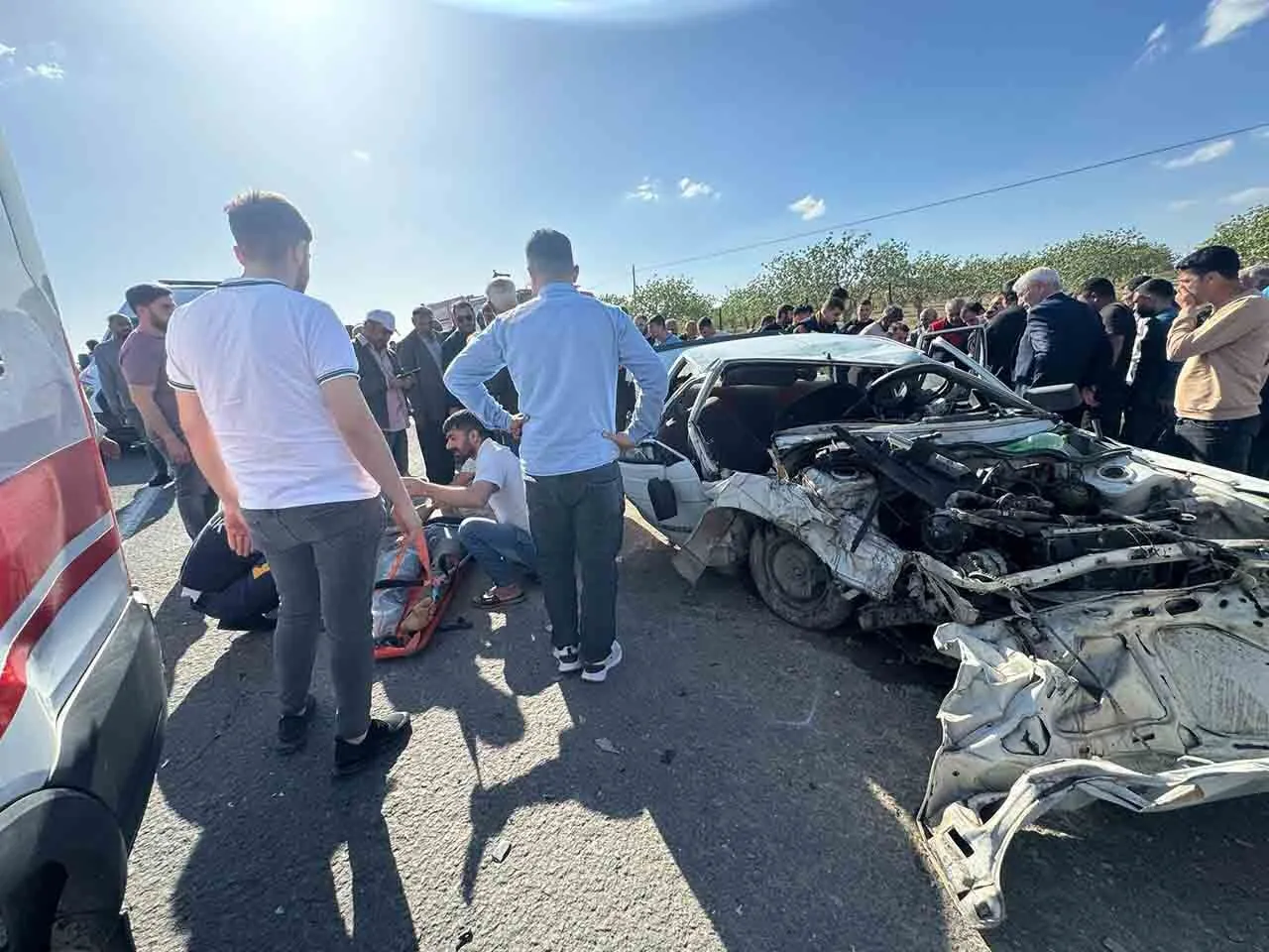 Sanliurfa Suruc Karayolunda 2 Otomobil Carpisti 2Si Agir 5 Yarali 1