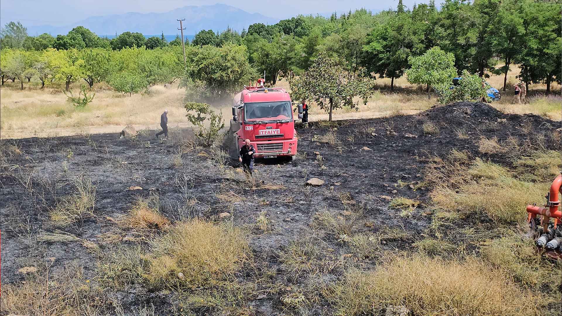 Bitlis'te Korkutan Yangın, 50 Dönüm Arazi Kül Oldu 2