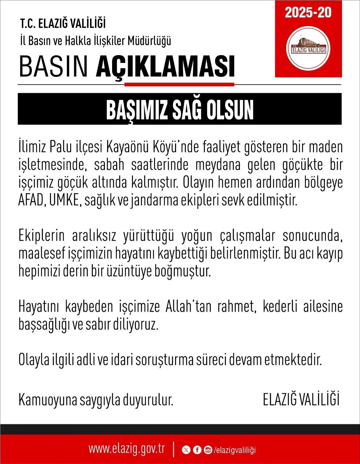 Elazigda Krom Ocaginda Meydana Gelen Gocukte 1 Isci Yasamini Yitirdi 2