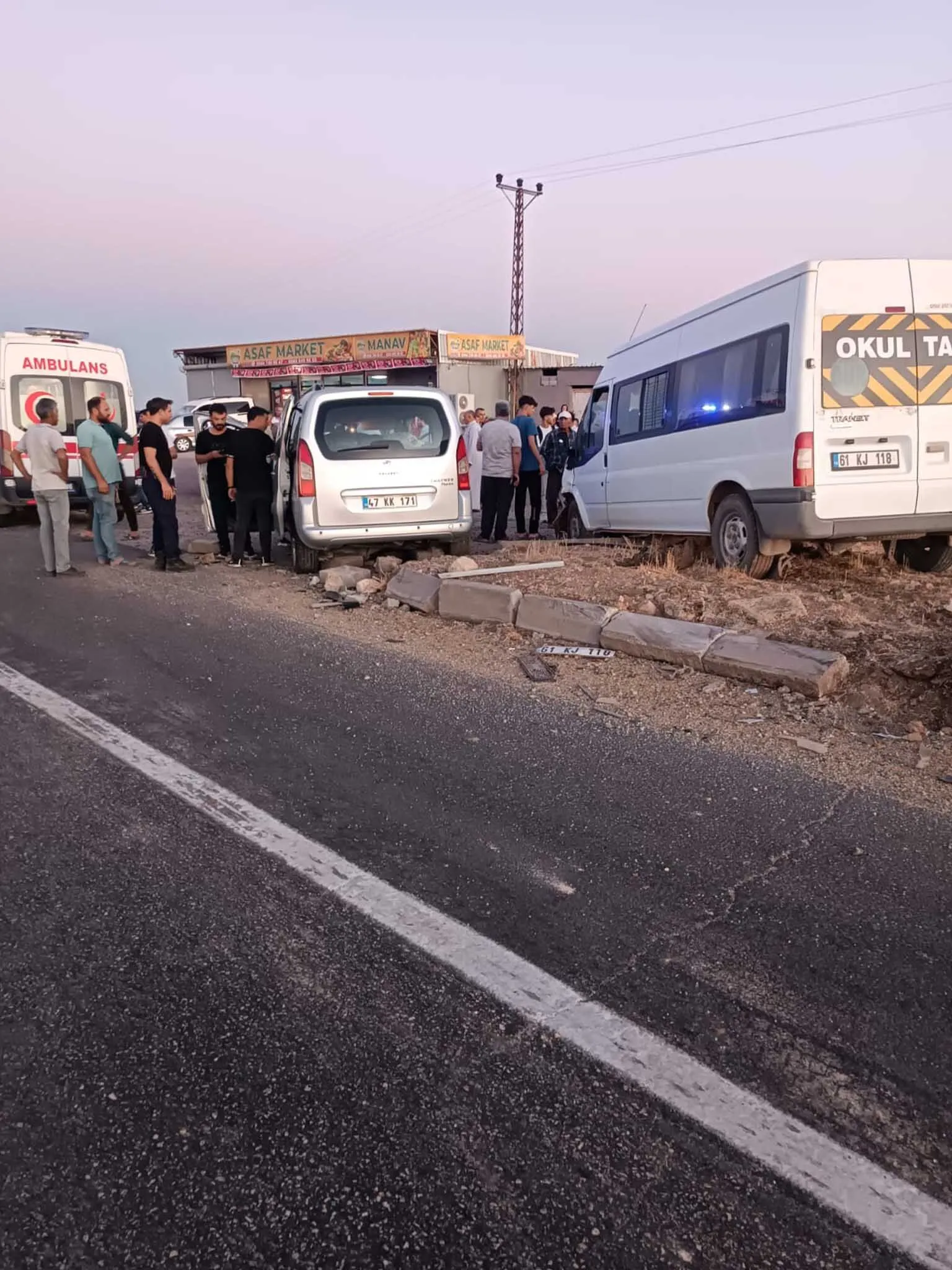 Mardinde Zincirleme Kaza 5I Cocuk 9 Yarali 2