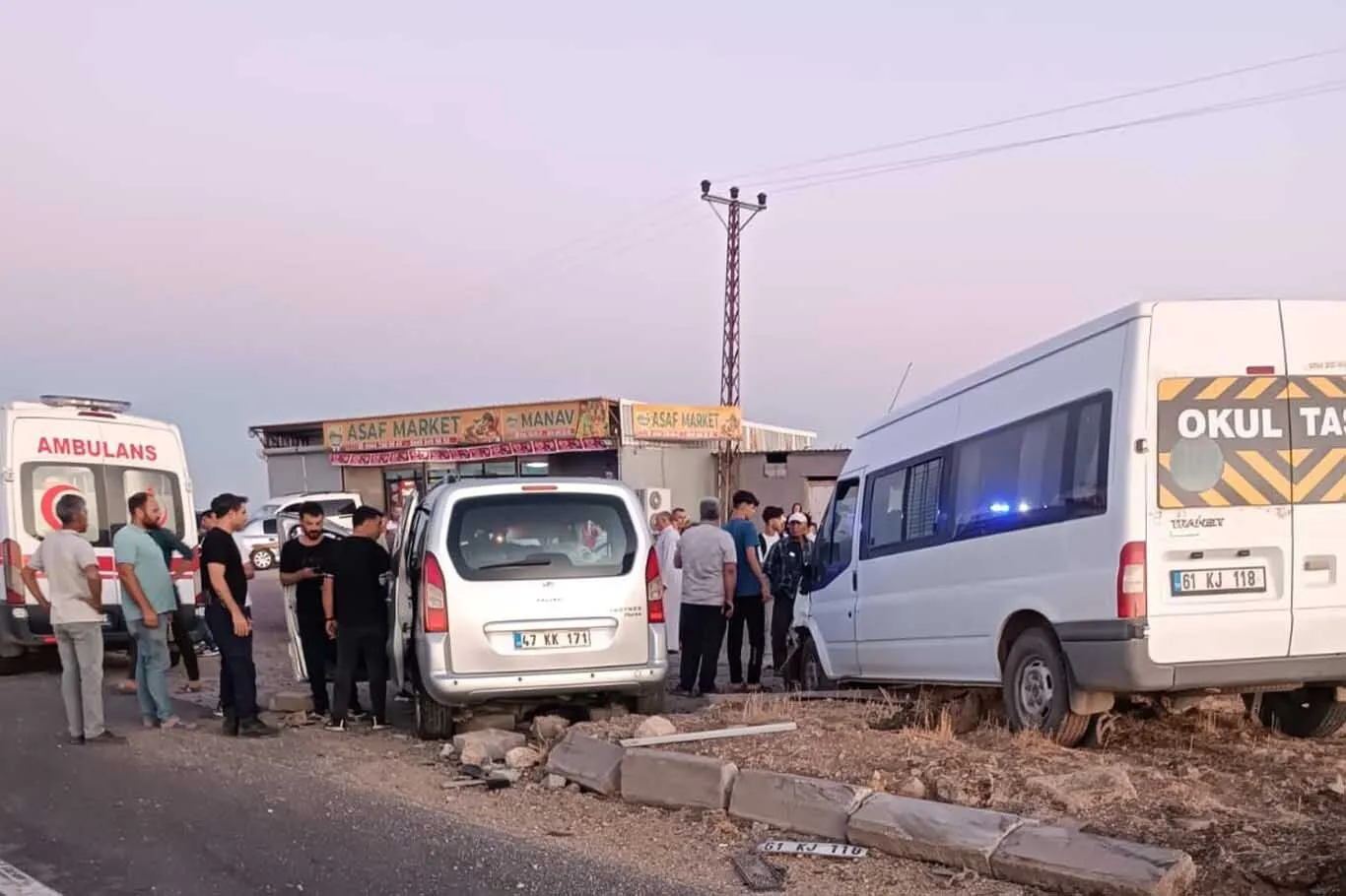 Mardinde Zincirleme Kaza 5I Cocuk 9 Yarali 3