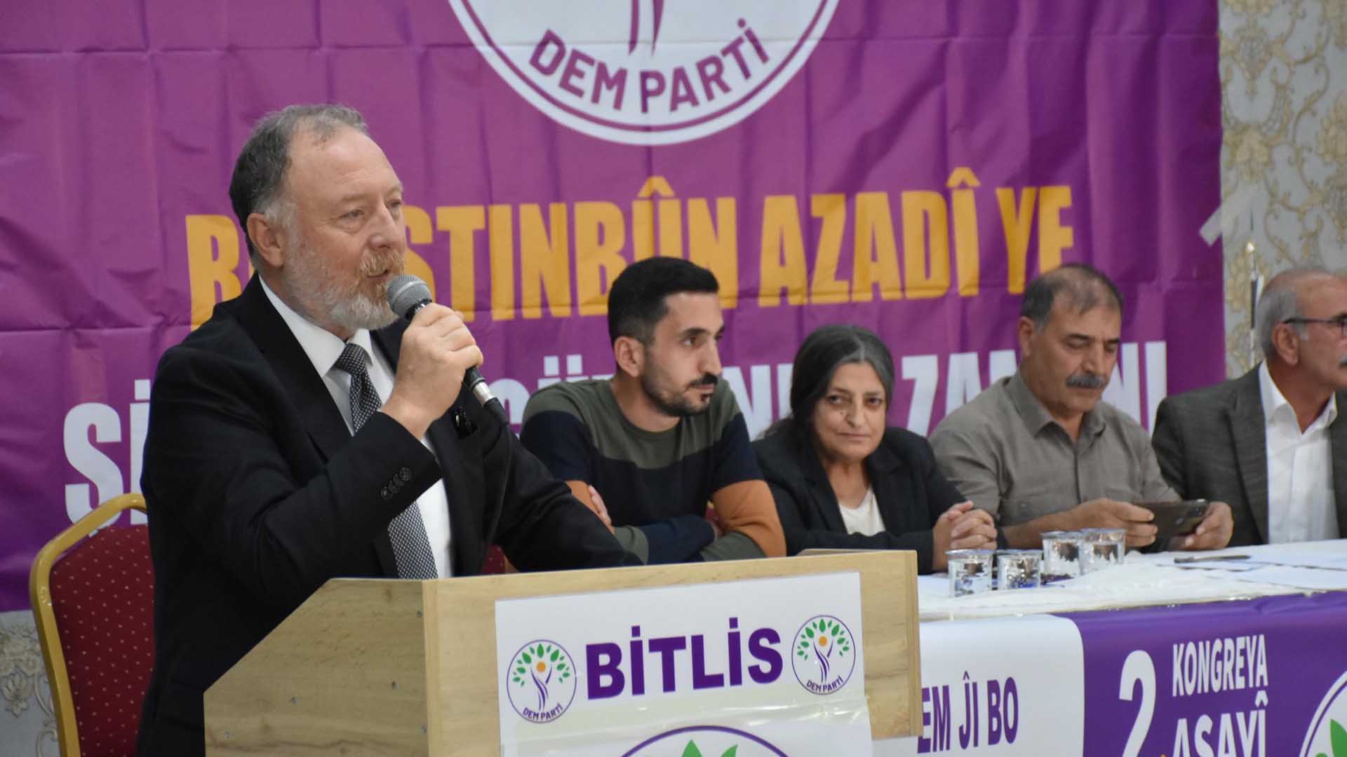 Dem Parti Bitlis 2. Olağan Kongresini Coşkuyla Gerçekleştirdi 2