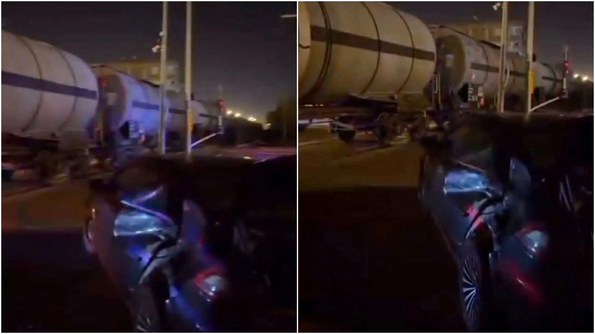 Kapali Hemzemin Gecide Kontrolsuz Giren Otomobile Tren Carpti