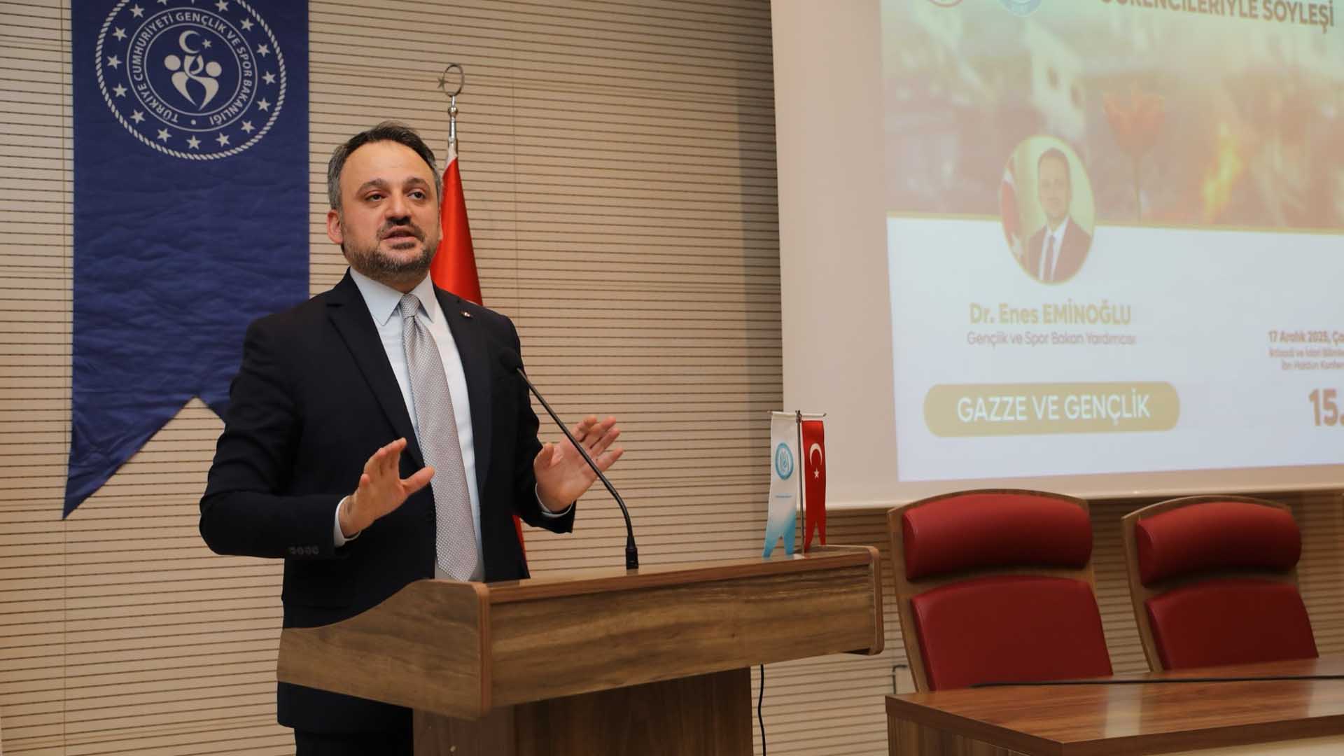 Bakan Yardımcısı Eminoğlu Bitlis Eren Üniversitesi'nde “Gazze Ve Gençlik” Söyleşisinde Öğrencilerle Buluştu 3