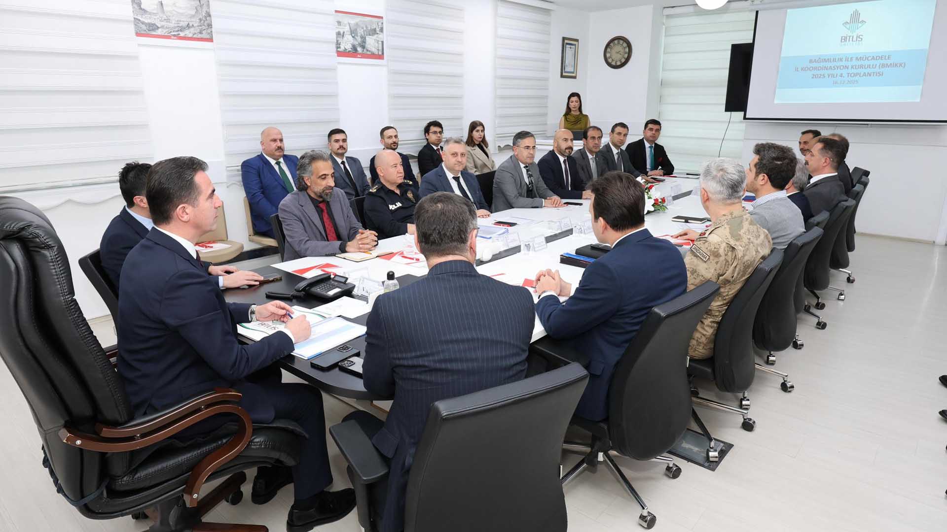 Bitlis’te Bağımlılıkla Mücadele İl Koordinasyon Kurulu Toplandı