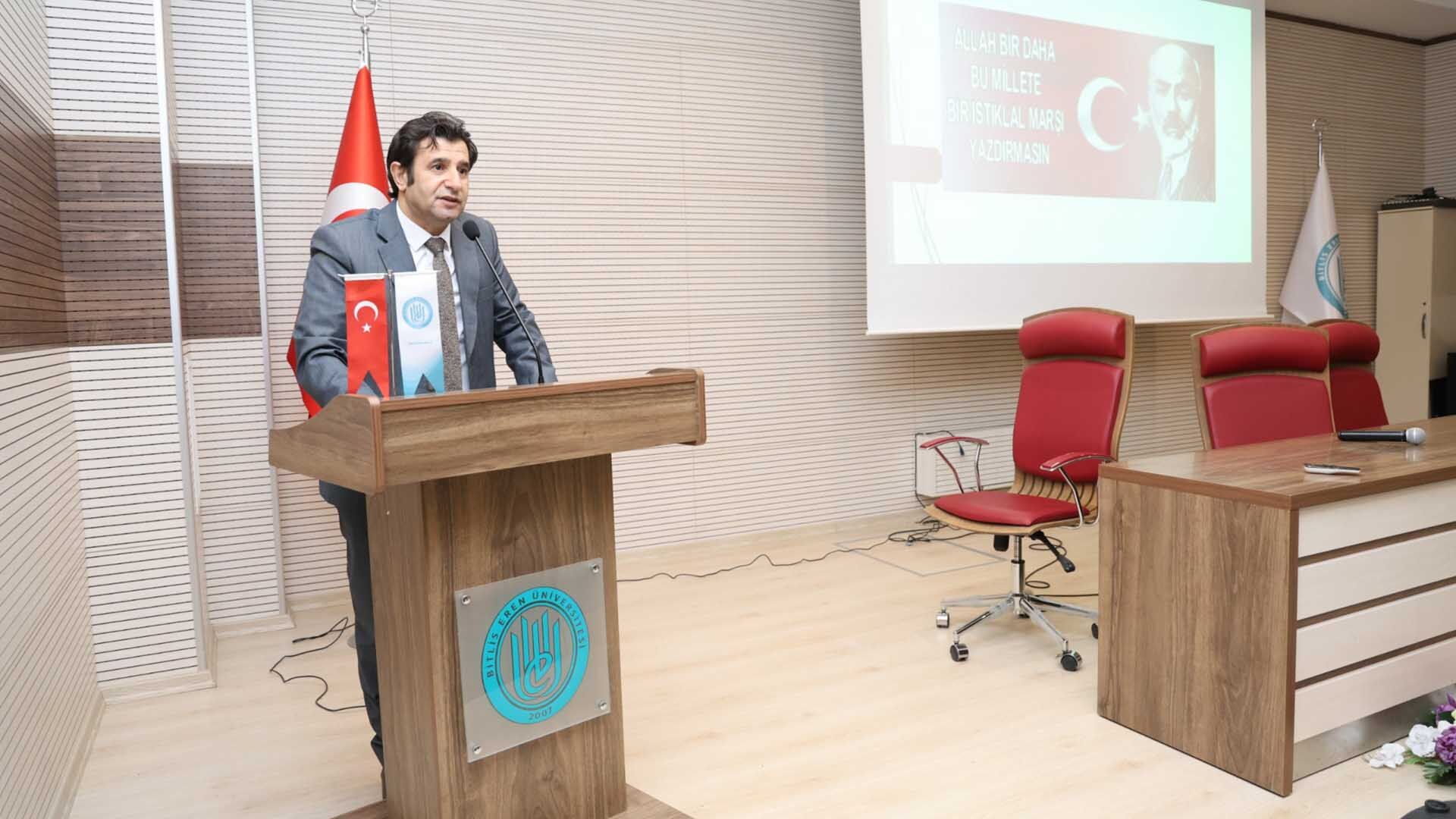 Bitlis Eren Üniversitesi'nde “İstiklâl Marşı’nı Kur’an Perspektifinden Okumak” Konferansı 1