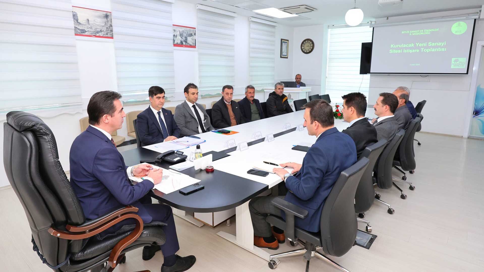 Bitlis'te “Best Sanayi Sitesi” İstişare Toplantısı Gerçekleştirildi 1