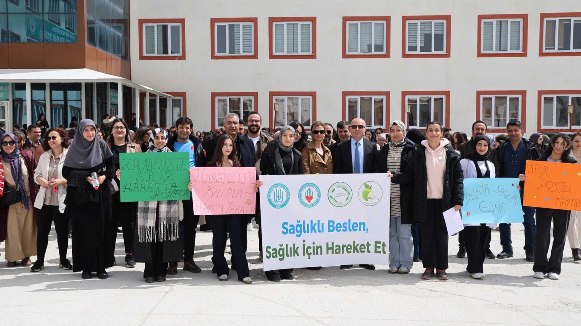 Bitlis Eren Üniversitesi’nde 7 Nisan Dünya Sağlık Günü Yürüyüşü 1