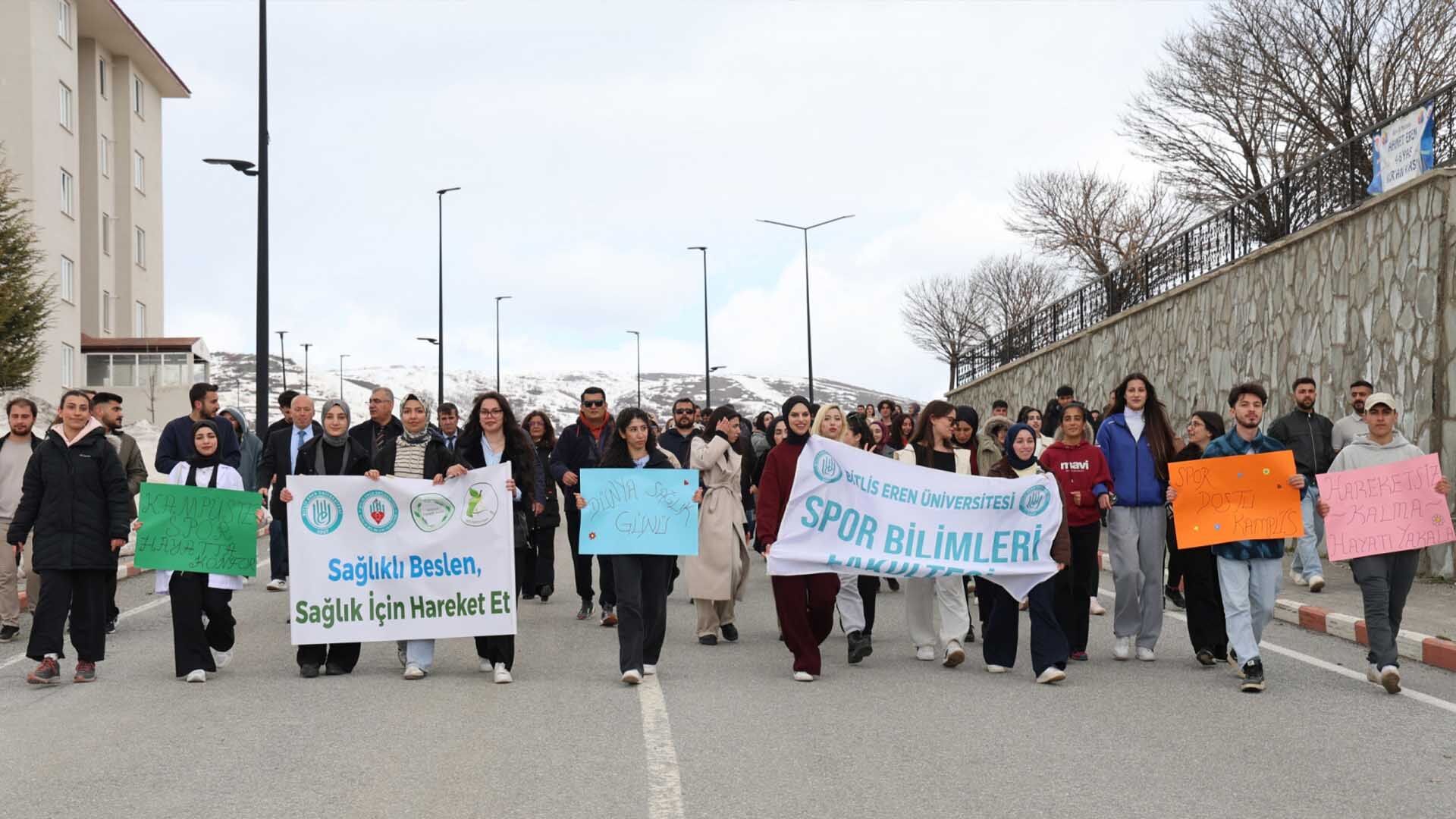 Bitlis Eren Üniversitesi’nde 7 Nisan Dünya Sağlık Günü Yürüyüşü 3