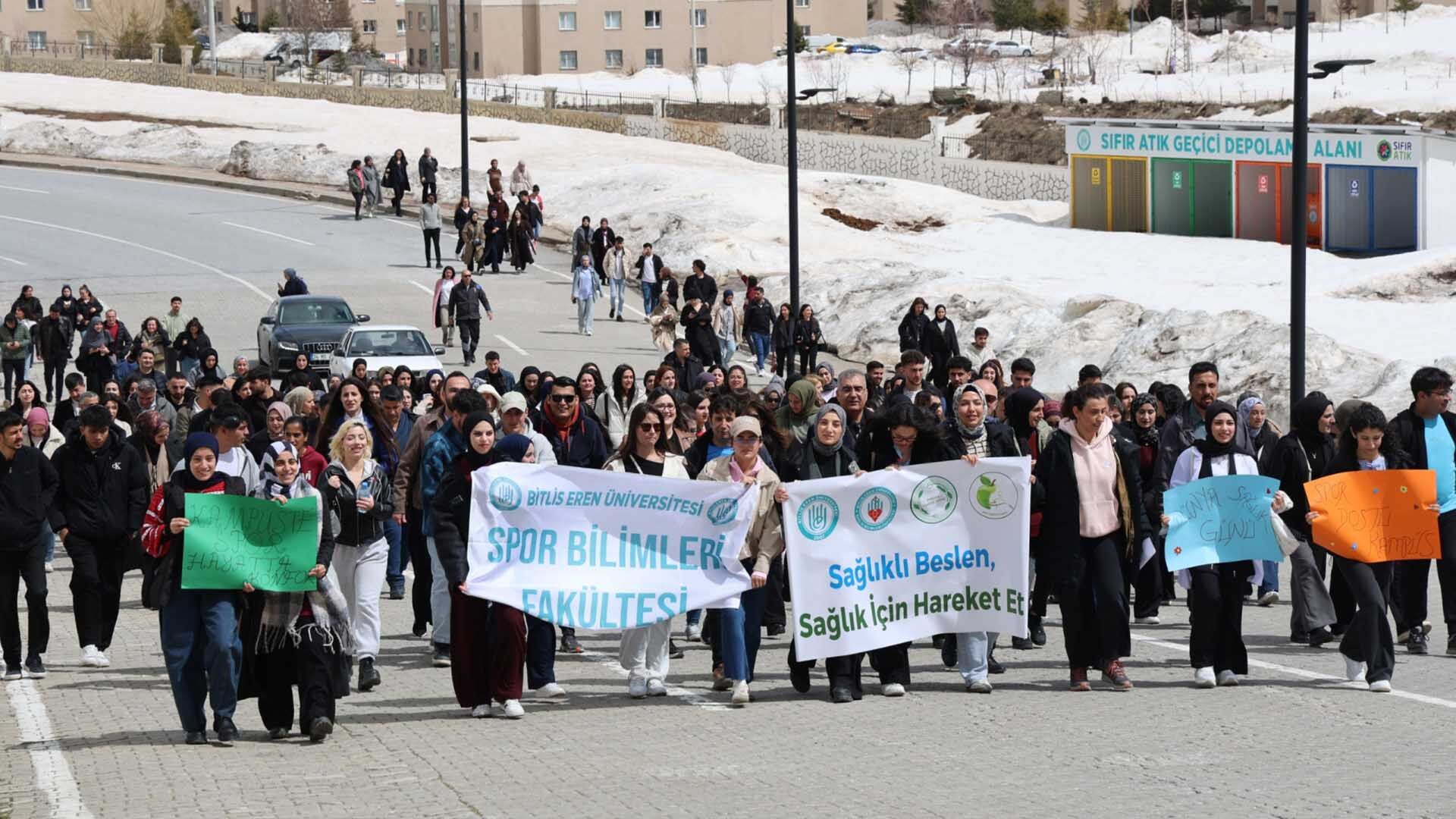 Bitlis Eren Üniversitesi’nde 7 Nisan Dünya Sağlık Günü Yürüyüşü 4