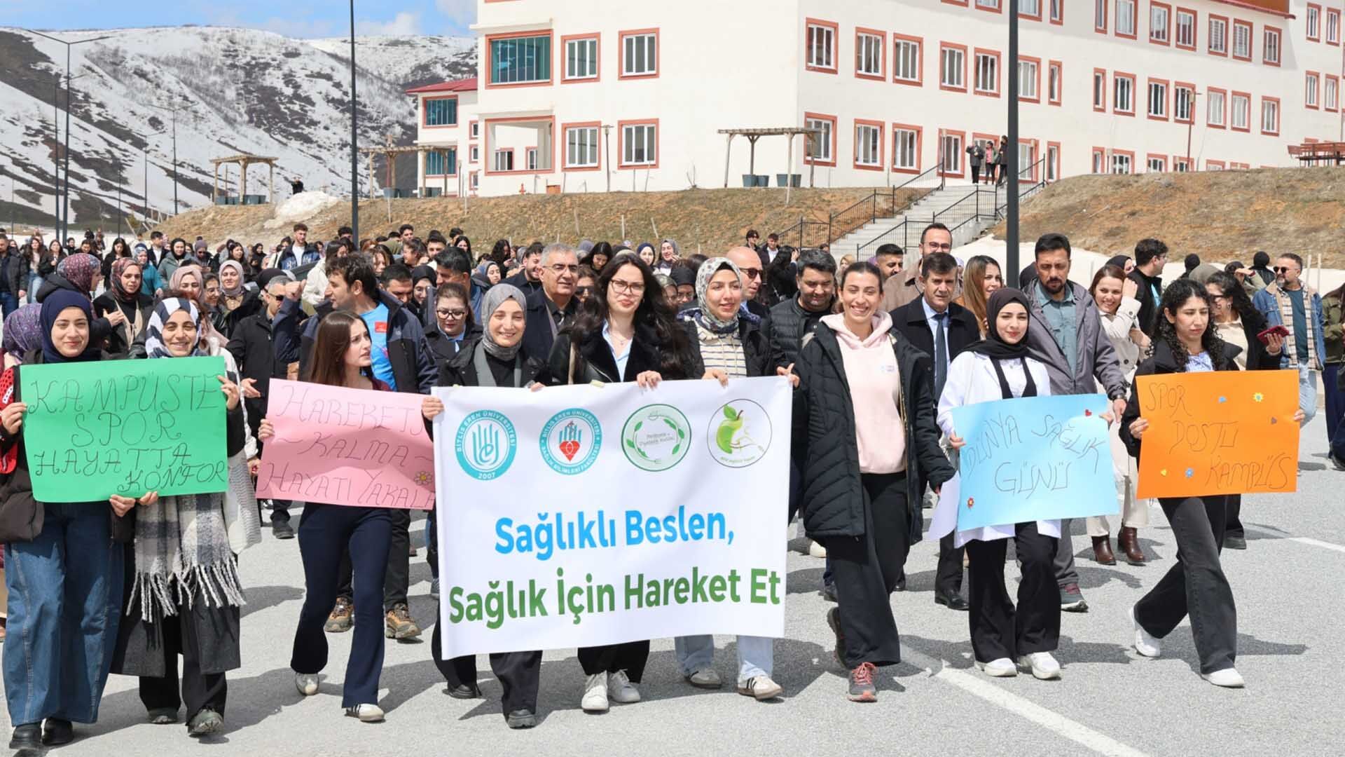 Bitlis Eren Üniversitesi’nde 7 Nisan Dünya Sağlık Günü Yürüyüşü 6