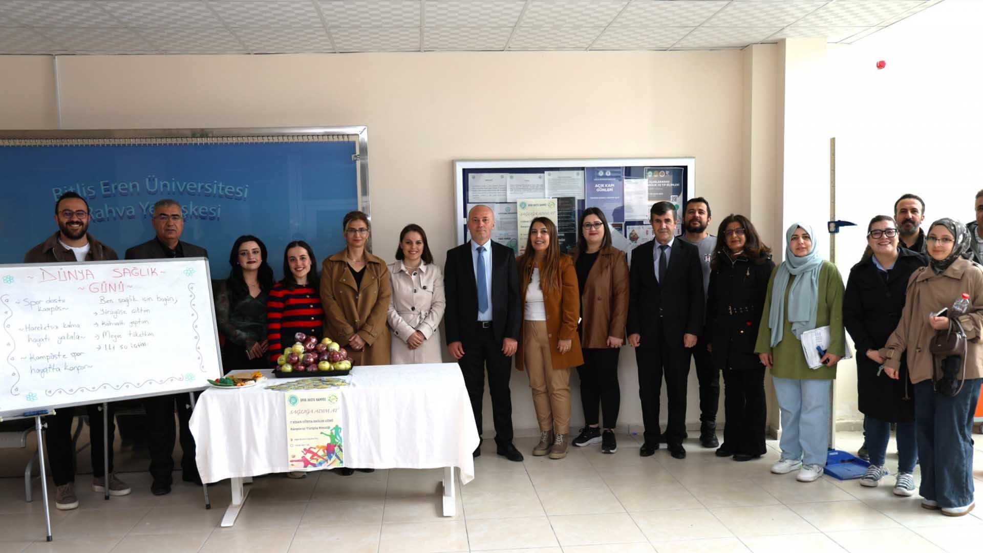 Bitlis Eren Üniversitesi’nde 7 Nisan Dünya Sağlık Günü Yürüyüşü