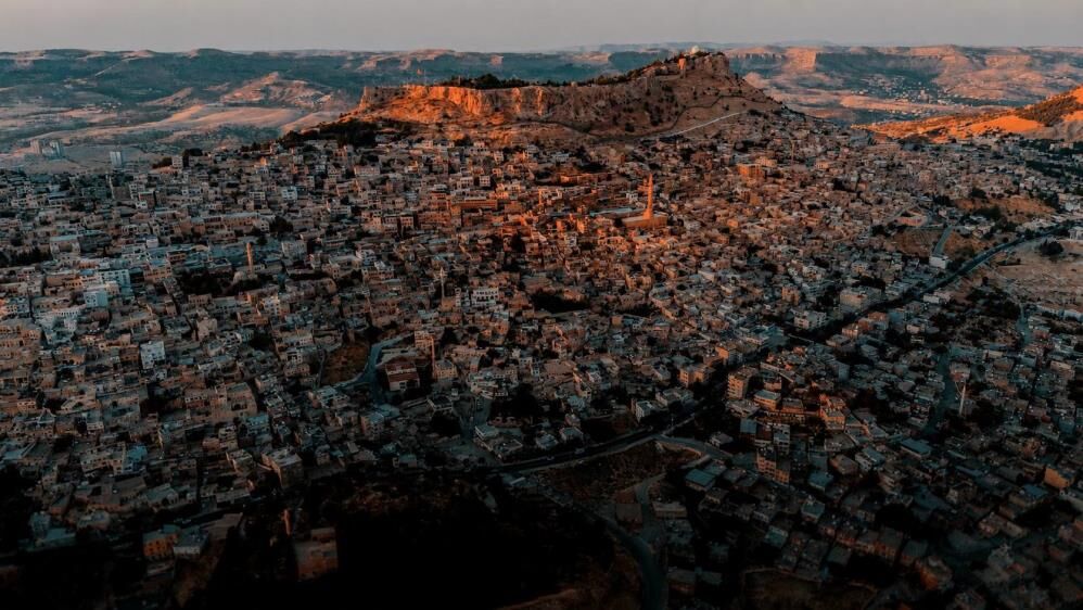 Mardin'in Tarihi Dokusu Havadan Görüntülendi 1
