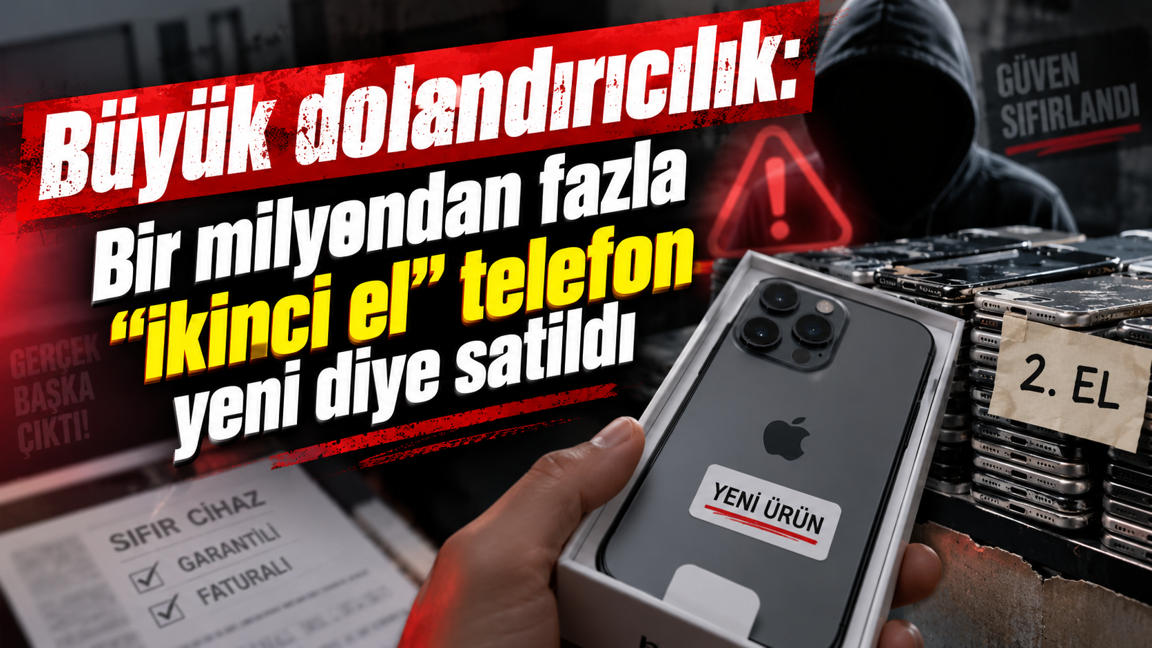Bir milyondan fazla "ikinci el" telefon yeni diye satıldı