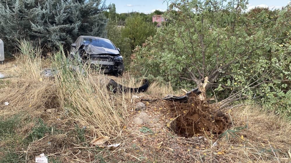 Elazığ'da otomobil ağaca çarptı: 4 yaralı