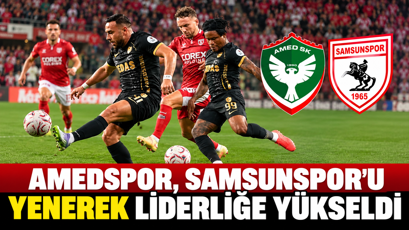 Amedspor, Samsunspor’u Yenerek Liderliğe Yükseldi