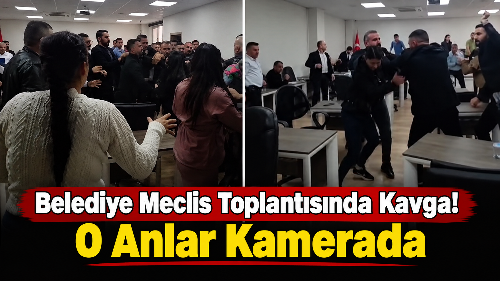 Belediye Meclis Toplantısında Kavga! O Anlar Kamerada