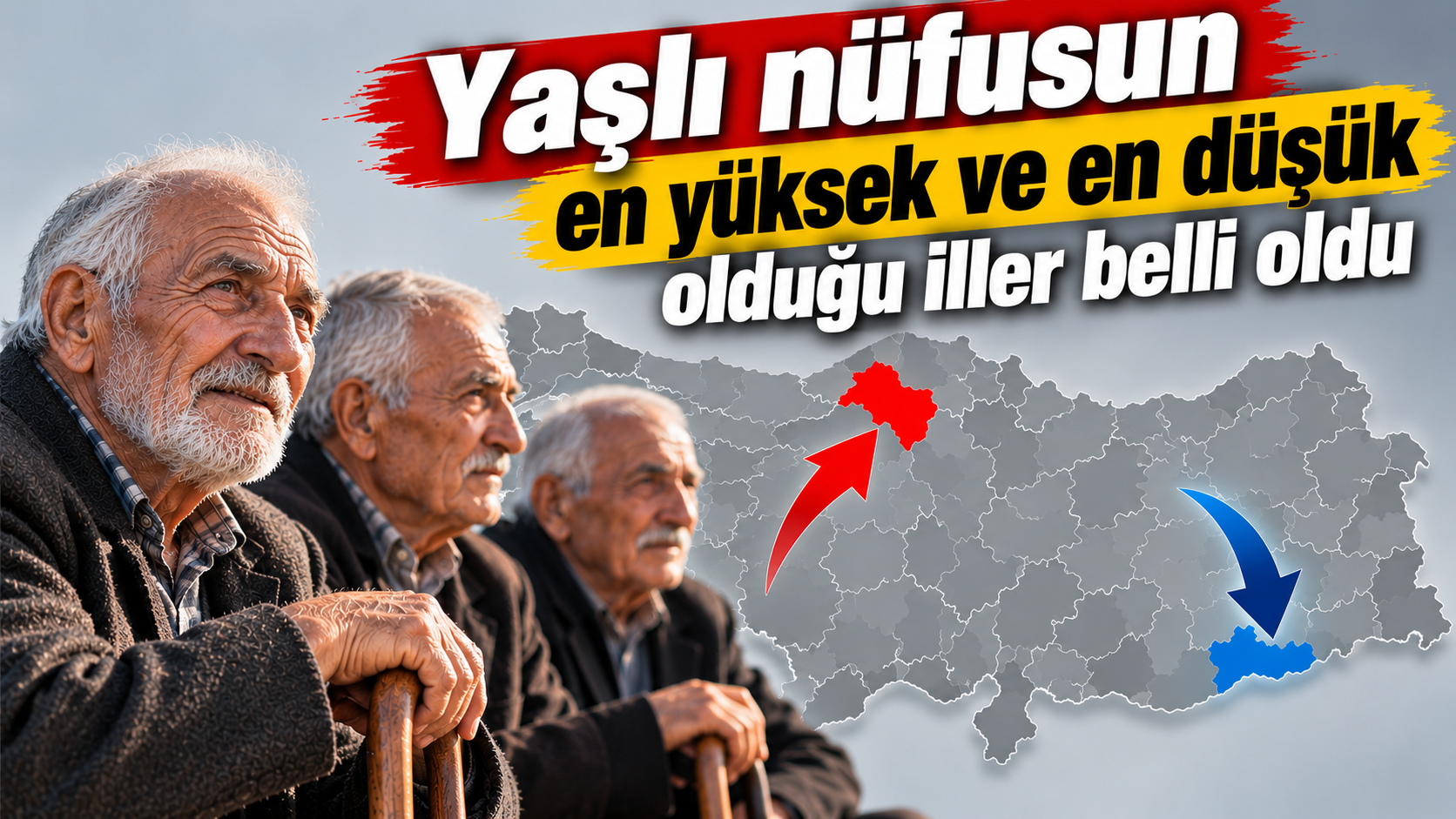 Yaşlı nüfusun en yüksek ve en düşük olduğu iller hangileri? İşte detaylar...