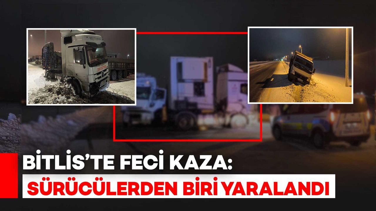 Bitlis'te İki Araç Feci Çarpıştı: 1 Kişi Yaralandı