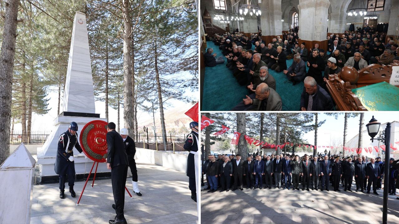 Bitlis’te 18 Mart Şehitleri Tören ve Mevlid Programıyla Anıldı