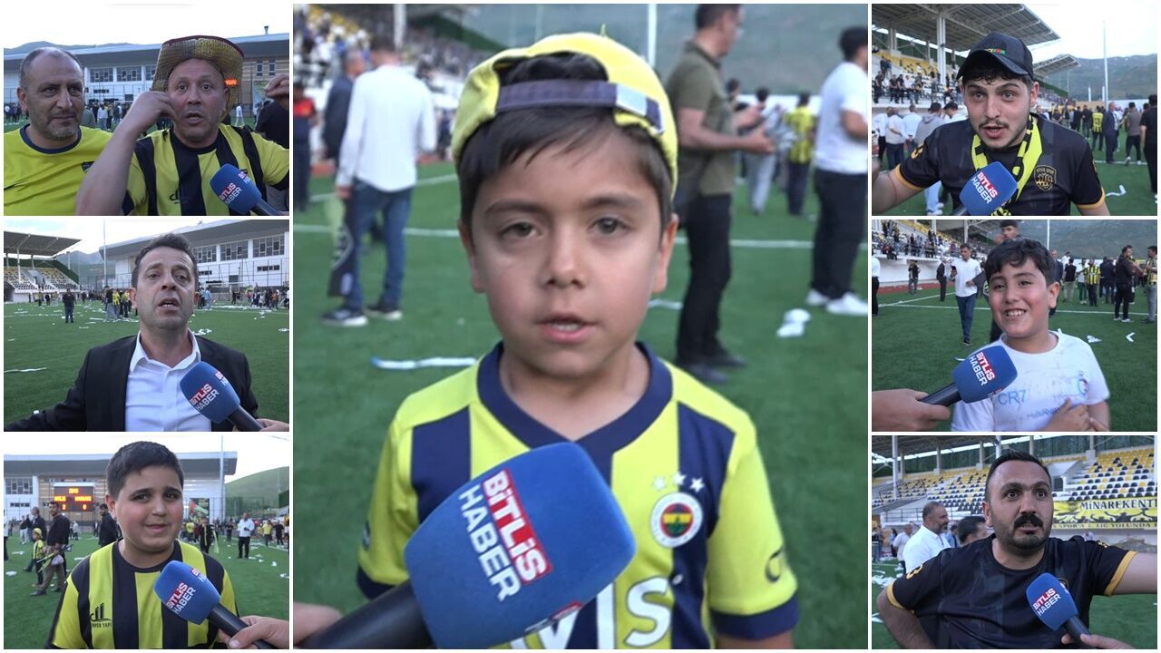 Taraftarın Final Sevinci Bitlis Haber Mikrofonları