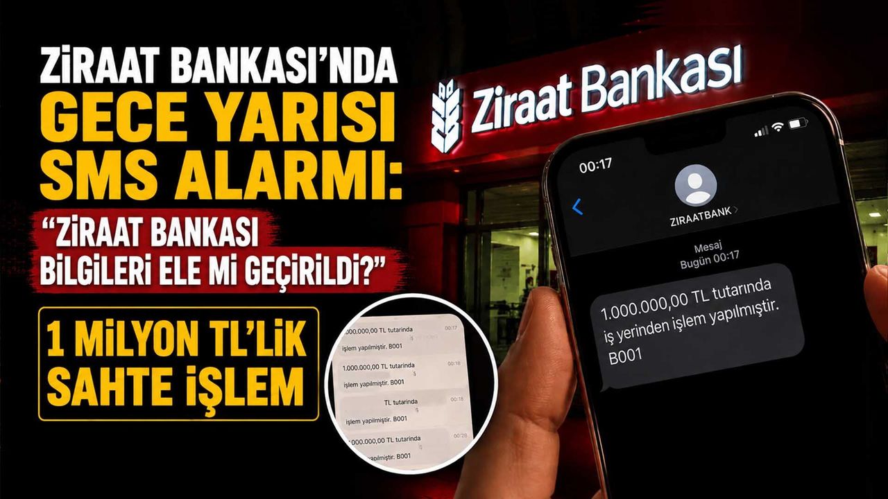 Ziraat Bankası’nda Gece Yarısı SMS Alarmı: "Ziraat Bankası B