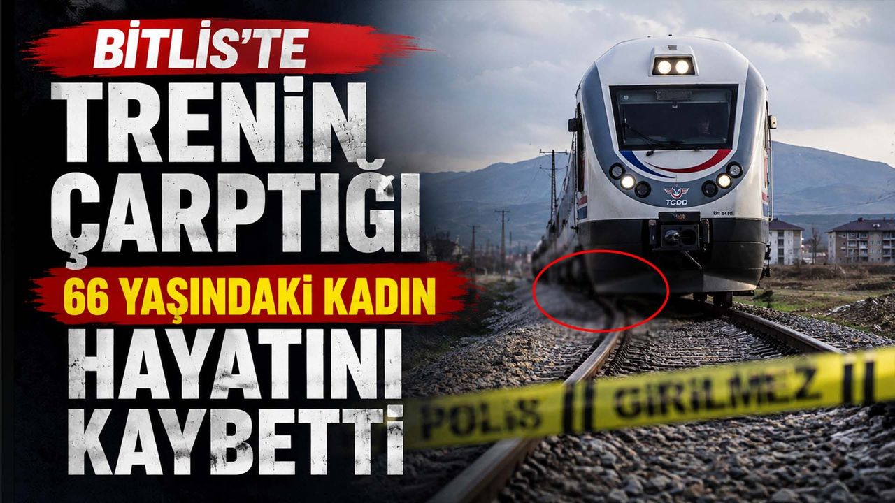 Bitlis'te Trenin Çarptığı 66 Yaşındaki Kadın Hayatını Kaybetti