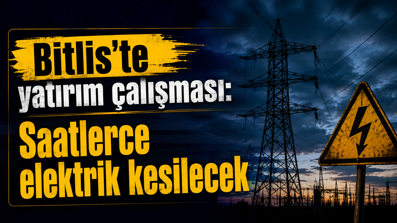 Bitlis'te yatırım çalışması: Saatlerce elektrik kesilecek