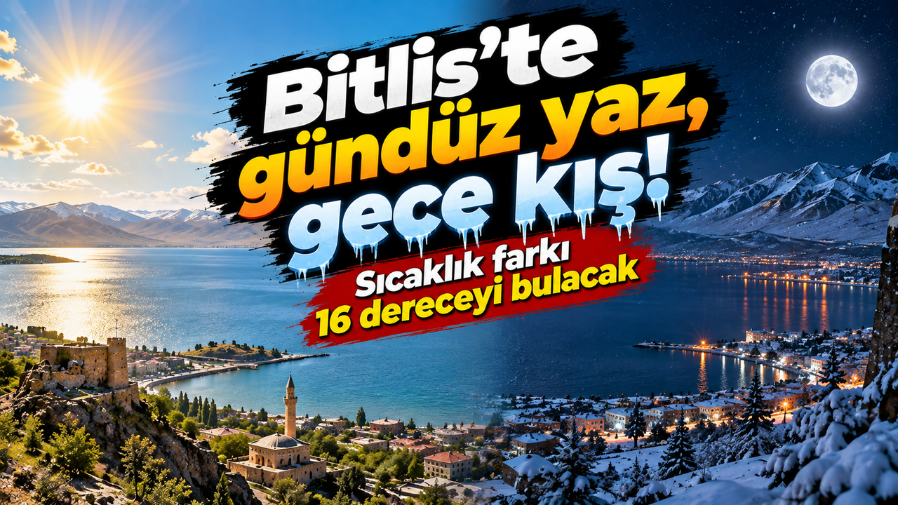 Bitlis'te gündüz yaz, gece kış! Sıcaklık farkı 16 dereceyi bulacak