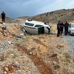 Hafif ticari araç takla attı: 4’ü çocuk 6 yaralı