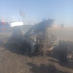 Diyarbakır'da çevre yolunda otomobil yangını
