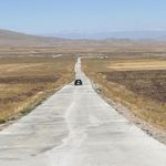 Kars’ta köy yollarında beton yol dönemi