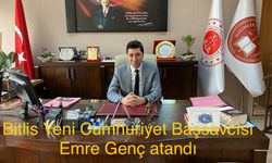 Bitlis Cumhuriyet Başsavcısı Değişti. Yeni Başsavcı Emre Genç oldu