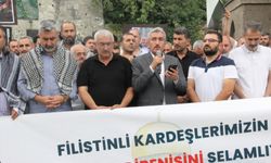 Bitlis'te Şehid İsmail Haniyye İçin Gıyabi Cenaze Namazı ve Basın Açıklaması