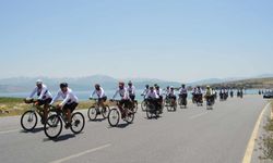 Nemrut Krater Gölü'nden Tarihi Nemrut Dağı'na Bisiklet Festivali Sona Erdi