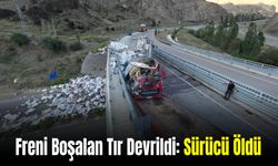 Freni Boşalan Tır Devrildi: Sürücü Öldü