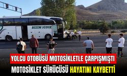 Yolcu Otobüsü ile Motosiklet Çarpıştı: Motosiklet Sürücüsü Öldü