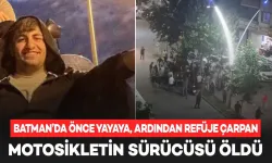 Önce Yayaya, Ardından Refüje Çarpan Motosiklet Sürücüsü Hayatını Kaybetti