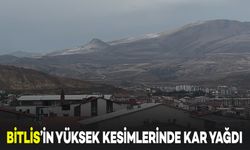 Bitlis'in Yüksek Kesimleri Beyaza Büründü