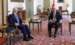 TBMM Başkanı Kurtulmuş, YÖK Başkanı Özvar'ı Kabul Etti