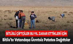 Bitlis'te Çiftçiden Vatandaşa Ücretsiz Patates Dağıtımı