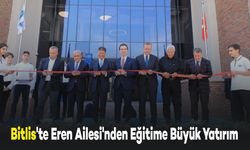 Bitlis'te Eren Ailesi'nden Eğitime Büyük Yatırım Daha