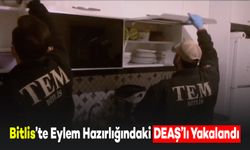 Bitlis'te Eylem Hazırlığındaki DEAŞ'lı Yakalandı