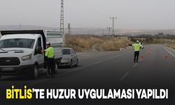 Bitlis'te Trafik Huzur Uygulaması Gerçekleştirildi