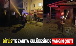 Bitlis'te Zabıtaya Ait Kulübede Yangın Meydana Geldi