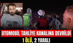 Kontrolden Çıkan Otomobil Tahliye Kanalına Devrildi: 1 Ölü, 2 Yaralı