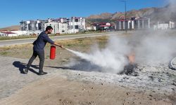 Bitlis Eren Üniversitesi'nde Yangınla Mücadele Eğitimi Düzenlendi